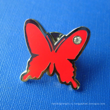 Пользовательские бабочка Мягкий эмаль Pin Металл Знак (GZHY-SE-030)